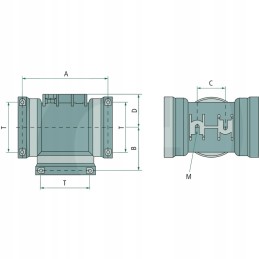 Arag T5 kištukinio trišakio matmenys a 81mm b 41mm