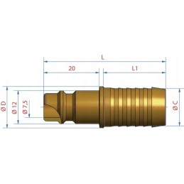 Kištukinis antgalis 4 mm