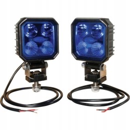 LED darbinių lempų komplektas 9w 1000 lm mėlyna