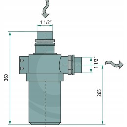 Braglia siurbimo filtras m125 išorinis sriegis 1 1 2