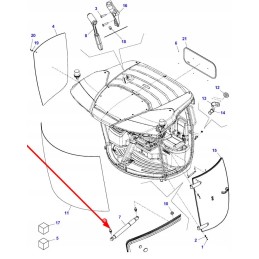 71466357 varžtas su 10 mm rutuliu
