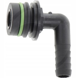 Arag žarnos galas 90 sulenktas T2 OE 13 mm nailonas