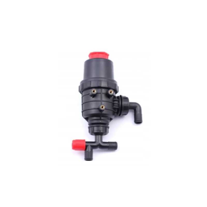 Purkštuvo siurbimo filtras fi 32mm arag su vožtuvu