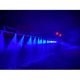 Mėlyna purkštuvo reaktyvinė lempa 2 LED 8W