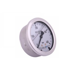 Glicerino manometras m63 0 400 bar, galinis jungtis
