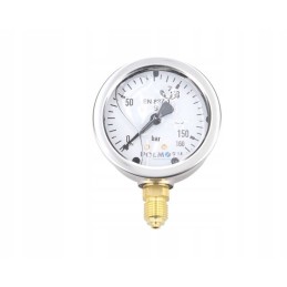 Glicerino manometras m63 0 160 bar dugno jungtis