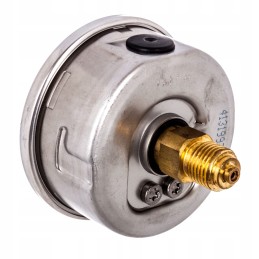 Glicerino manometras m63 0 100 bar, galinis jungtis