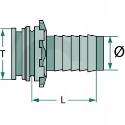Arag žarnos antgalis t6 oe 30 mm l 53 mm