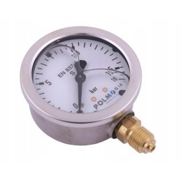 Glicerino manometras m63 0 16 bar dugno jungtis