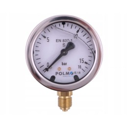 Glicerino manometras m63 0 16 bar dugno jungtis