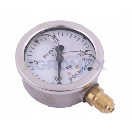 Glicerino manometras m63 0 16 bar dugno jungtis