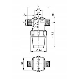 Slėgio filtras 80 100l 1 2 3222023 arag