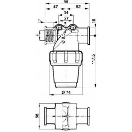 Slėgio filtras 80 100l 1 2 3242023 arag