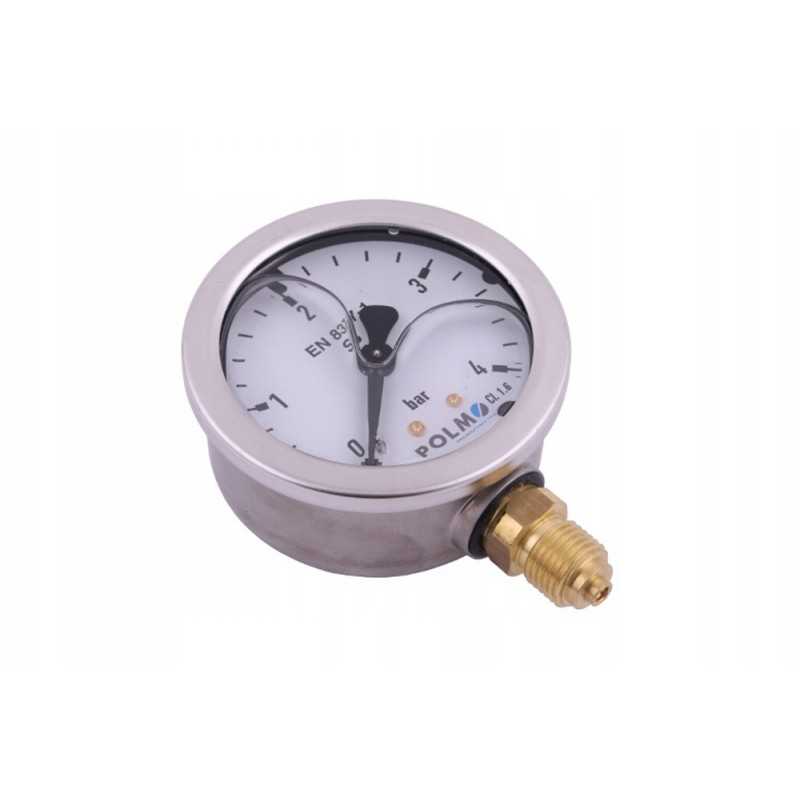 Glicerino manometras m63 4 bar apatinis g1 4 polmo