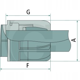 arag oe žarnos jungtis 1 2 41mm 20bar 51mm 451m