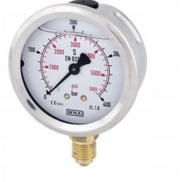 Glicerino manometras oe 63 mm 400 bar
