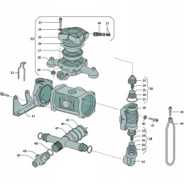 Kometos sparninė veržlė m36 x 2 mm