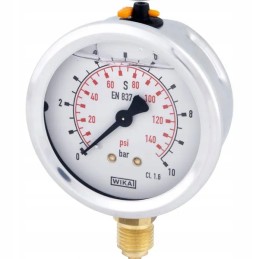 Glicerino manometras oe 63 mm 10 bar