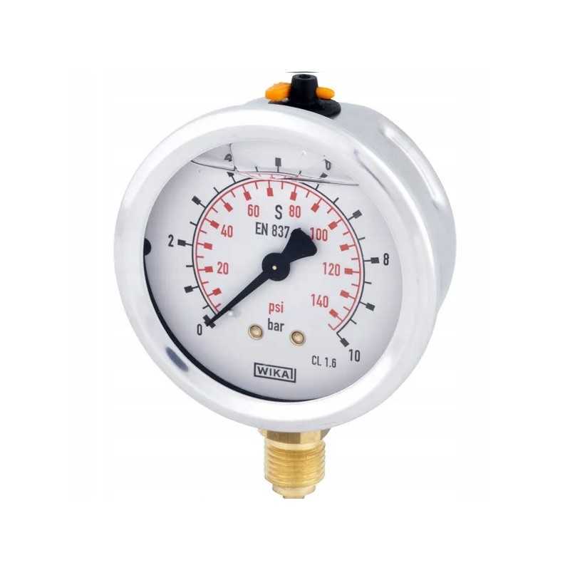 Glicerino manometras oe 63 mm 10 bar