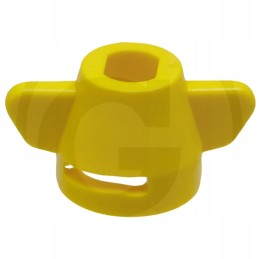Užsegama apykaklė, geltona, rakto dydis 8