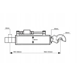 Hidraulinis skriemulys cat3 590mm max 815mm 56801