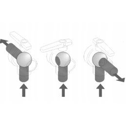 T6 3 krypčių rutulinis vožtuvas su prailginimu