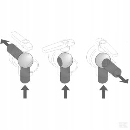 3 krypčių rutulinis vožtuvas su plėtiniu 45524446a