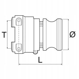 Adapteris t6f camlock arag 2 arag