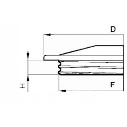 Srieginis purkštuvo dangtis 410mm