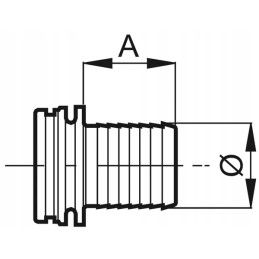 25 mm adapteris