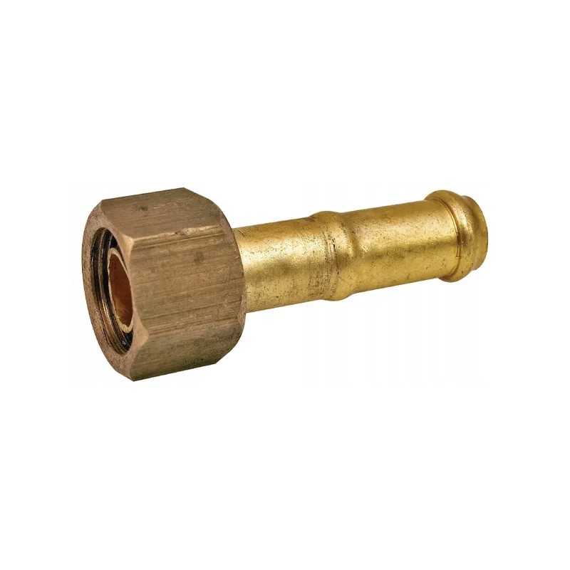 Tiesi žalvario siurblio jungtis, oe 13 mm