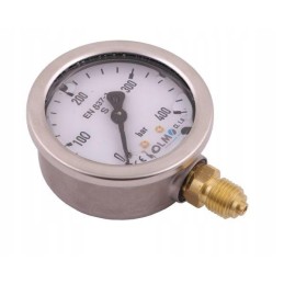 Glicerino manometras m63 0 400 bar dugno jungtis