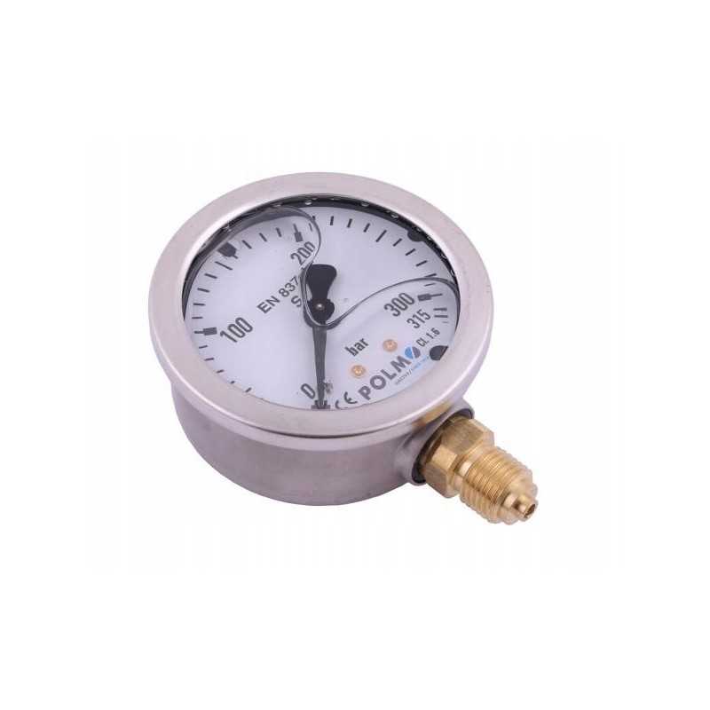 Glicerino manometras m63 0 315 bar dugno jungtis