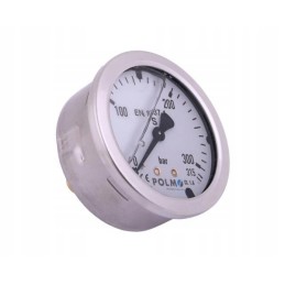 Glicerino manometras m63 0 315 bar galinis jungtis