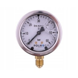 Glicerino manometras m63 0 60 bar dugno jungtis