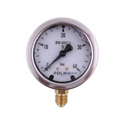 Glicerino manometras m63 0 40 bar dugno jungtis