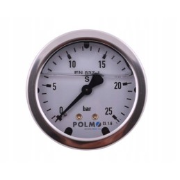 Glicerino slėgio matuoklis M63 0 25 bar, galinė jungtis