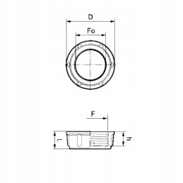 Arag 2 PVC lizdo veržlė