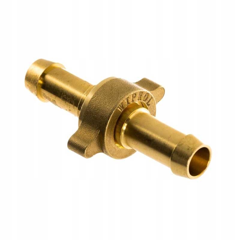 Žalvarinė jungtis purkštuvo žarnai, skersmuo 12 5mm