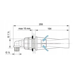 Hidraulinis maišytuvas purkštuvui, 3mm c antgalis