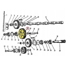 Vidutinė viršutinė paskirstymo pavara C 360 zetor originali
