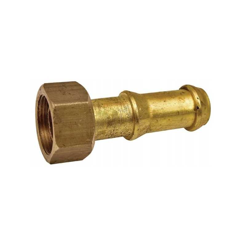 Tiesi žalvario siurblio jungtis, skersmuo 19 mm