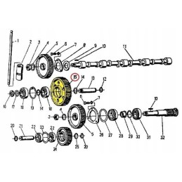 Vidutinė viršutinė paskirstymo pavara 950415 c 360 zetor s