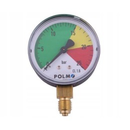 Sausas manometras m63 0 25 bar sriegis m12x1 5 apatinis p