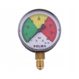 Sausas manometras m63 0 40 bar sriegis m12x1 5 apatinis p