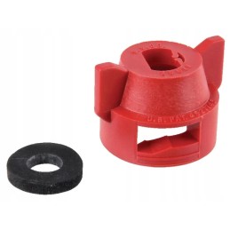 Purškimo dangtelis su sandarikliu SW8, raudonas