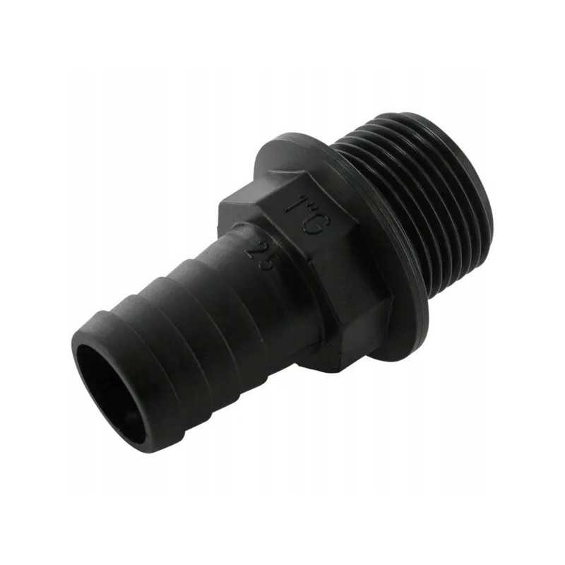 Tiesi žarnos jungtis, išorinis sriegis 1, 25 mm žarna