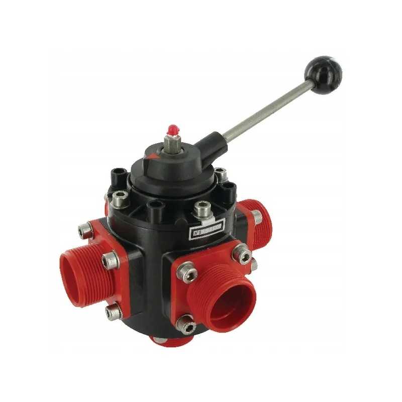 Rutulinis vožtuvas 4 5 krypčių 1 1 2 polmac