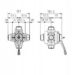 Rutulinis vožtuvas 4 5 krypčių 1 1 2 polmac