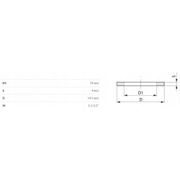 Sandarinimo žiedas 2 1 2 76x94 5x4 mm